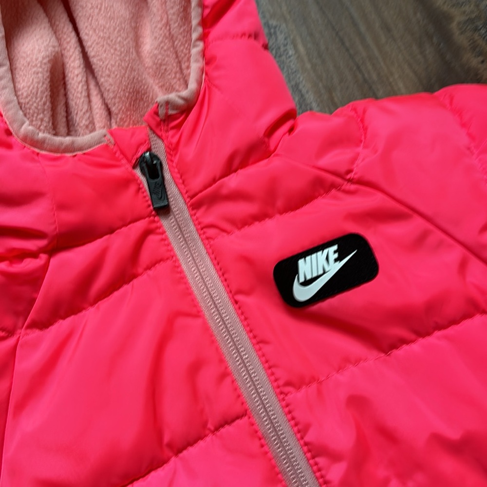 Nike Pink Puffer One Piece Snow Suit - Picture 2 of 6